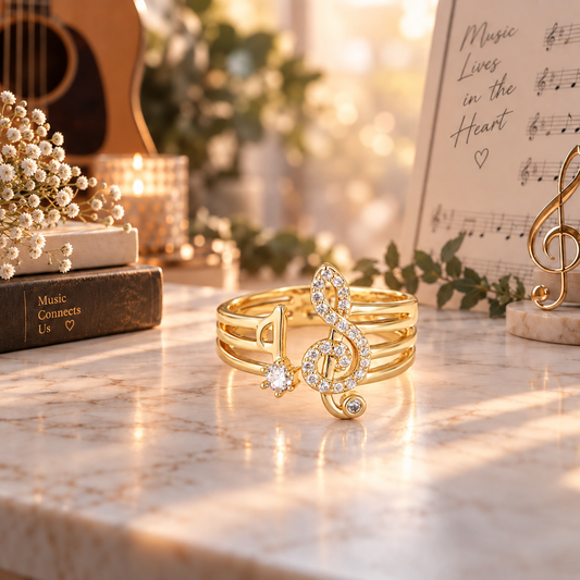 Golden Melody Music Ring