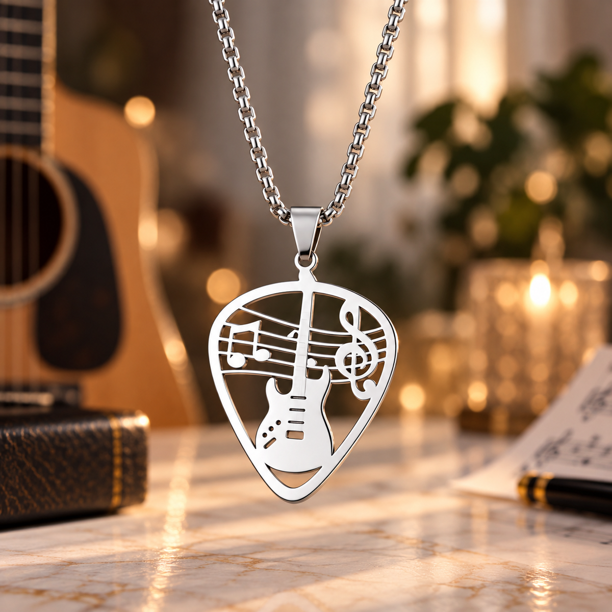 Guitar Pick Necklace