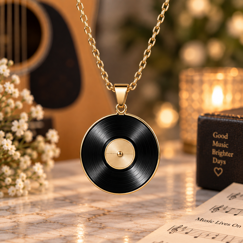 Vinyl Necklace