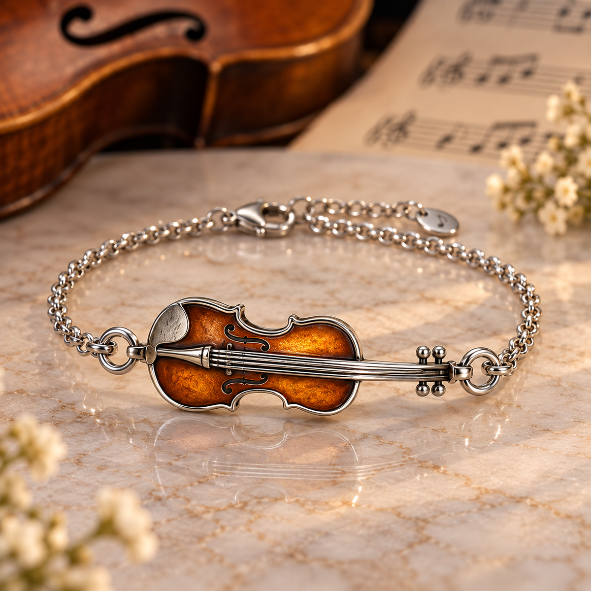 Vintage Violin Bracelet