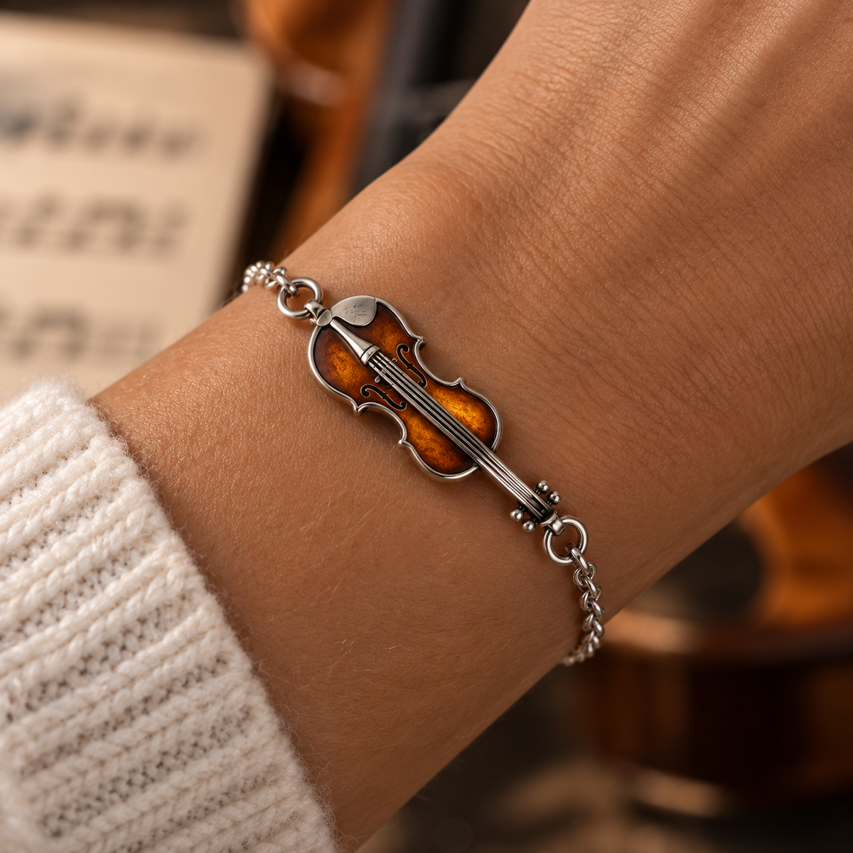 Vintage Violin Bracelet