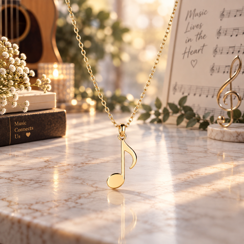 Golden Note Necklace