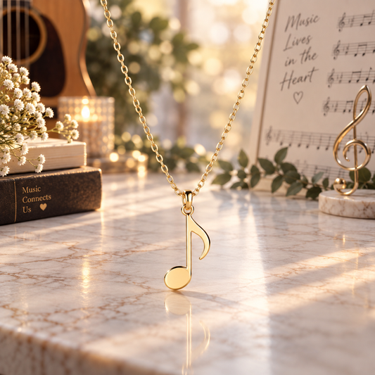 Golden Note Necklace