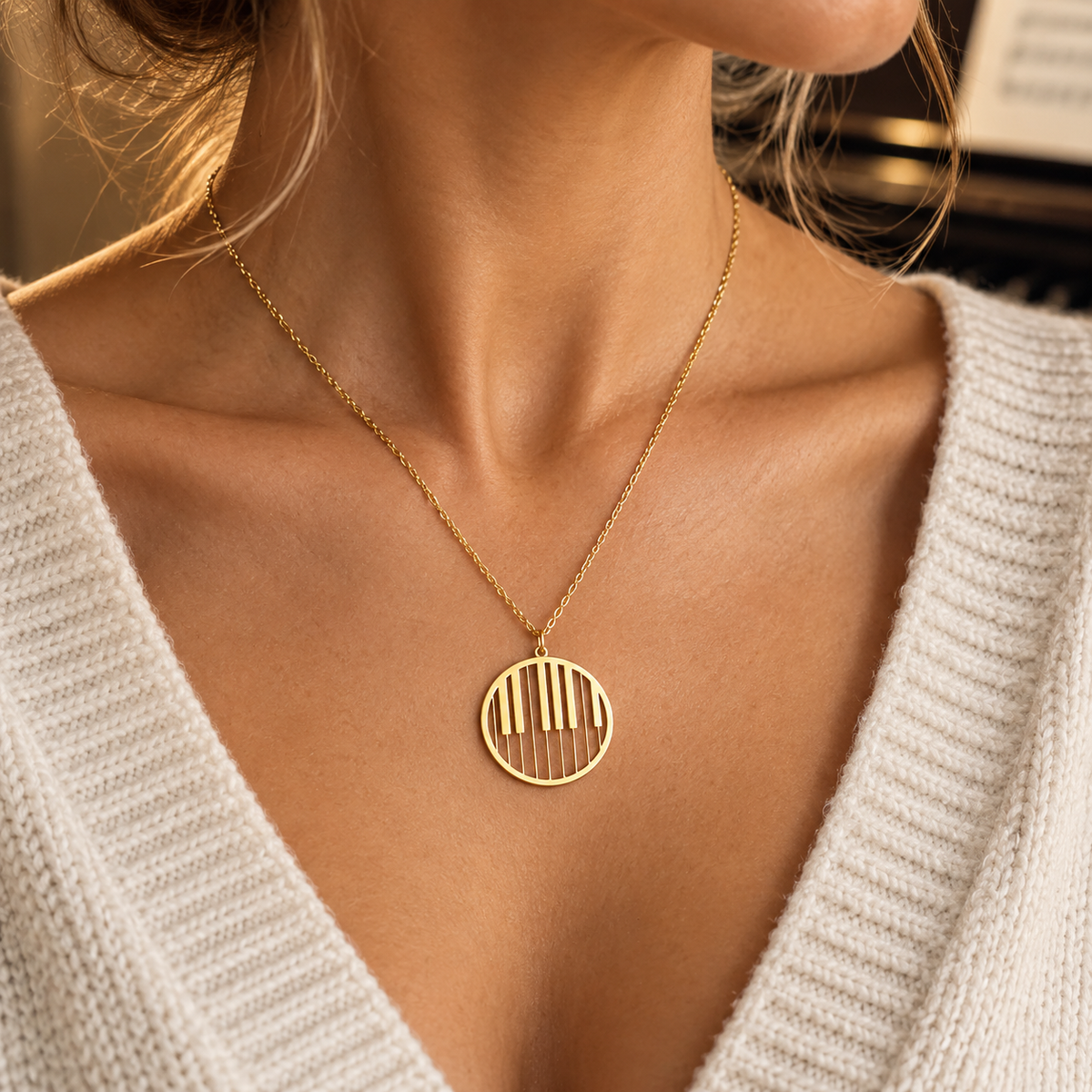 Piano Keys Necklace