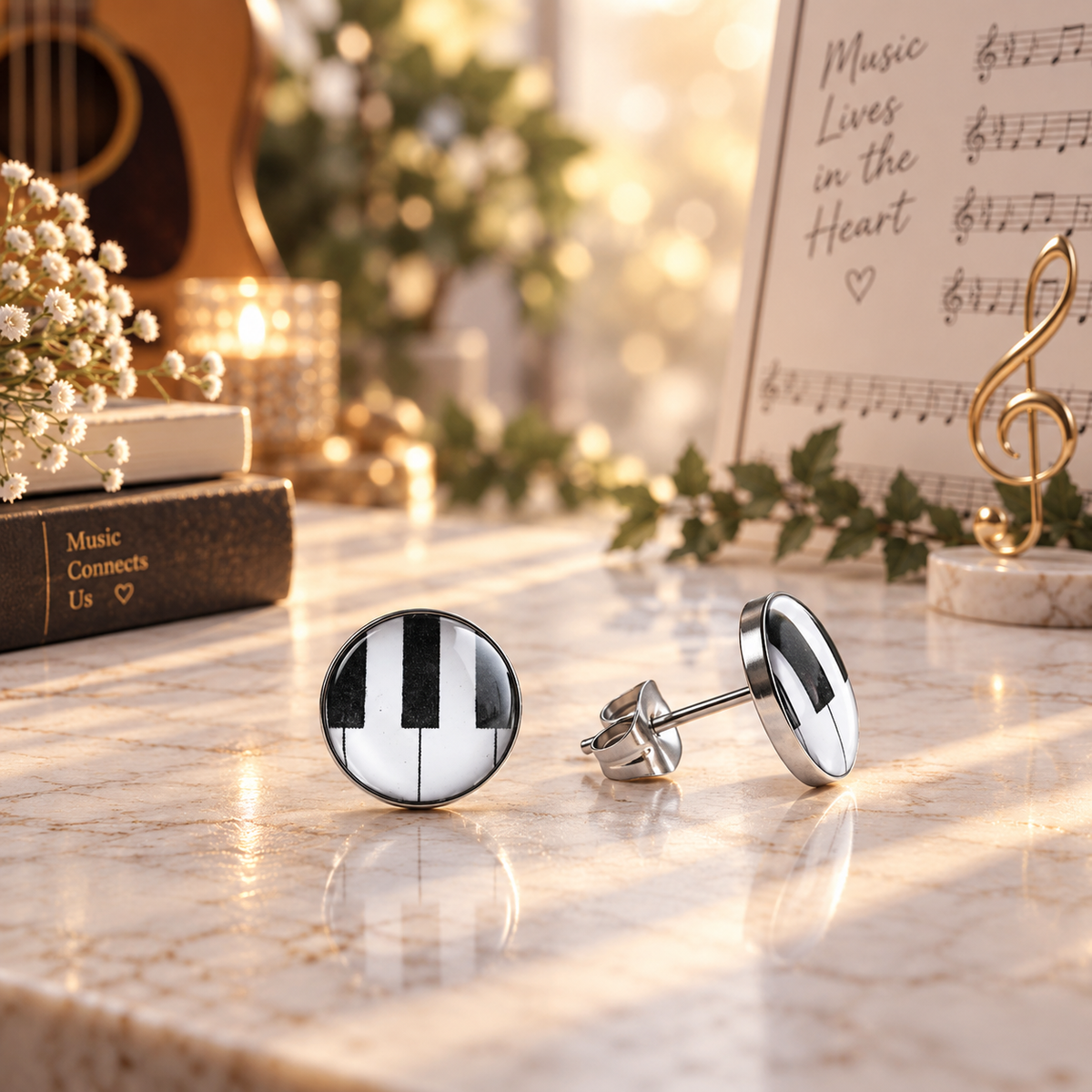 Piano Stud Earrings
