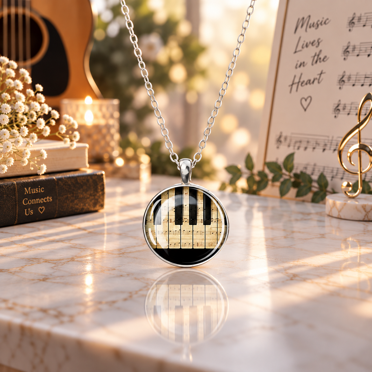 Piano Necklace