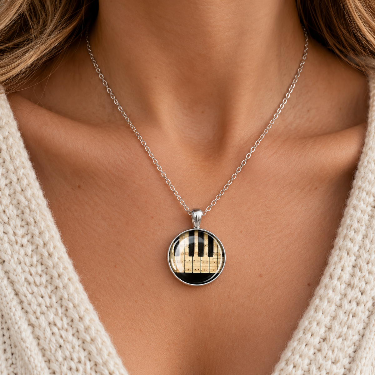 Piano Necklace