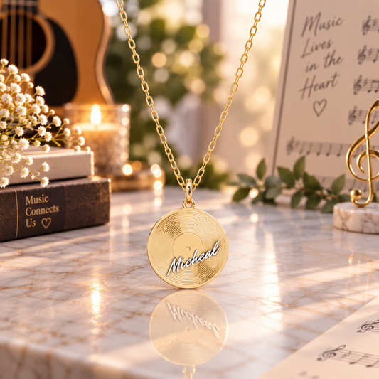 Personalized Vinyl Necklace