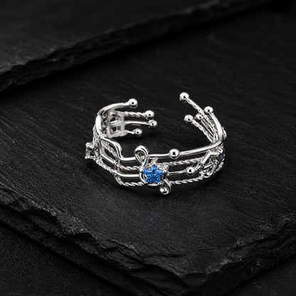 Blue Melody Music Ring