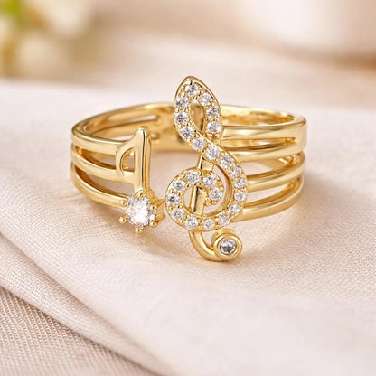 Golden Melody Music Ring